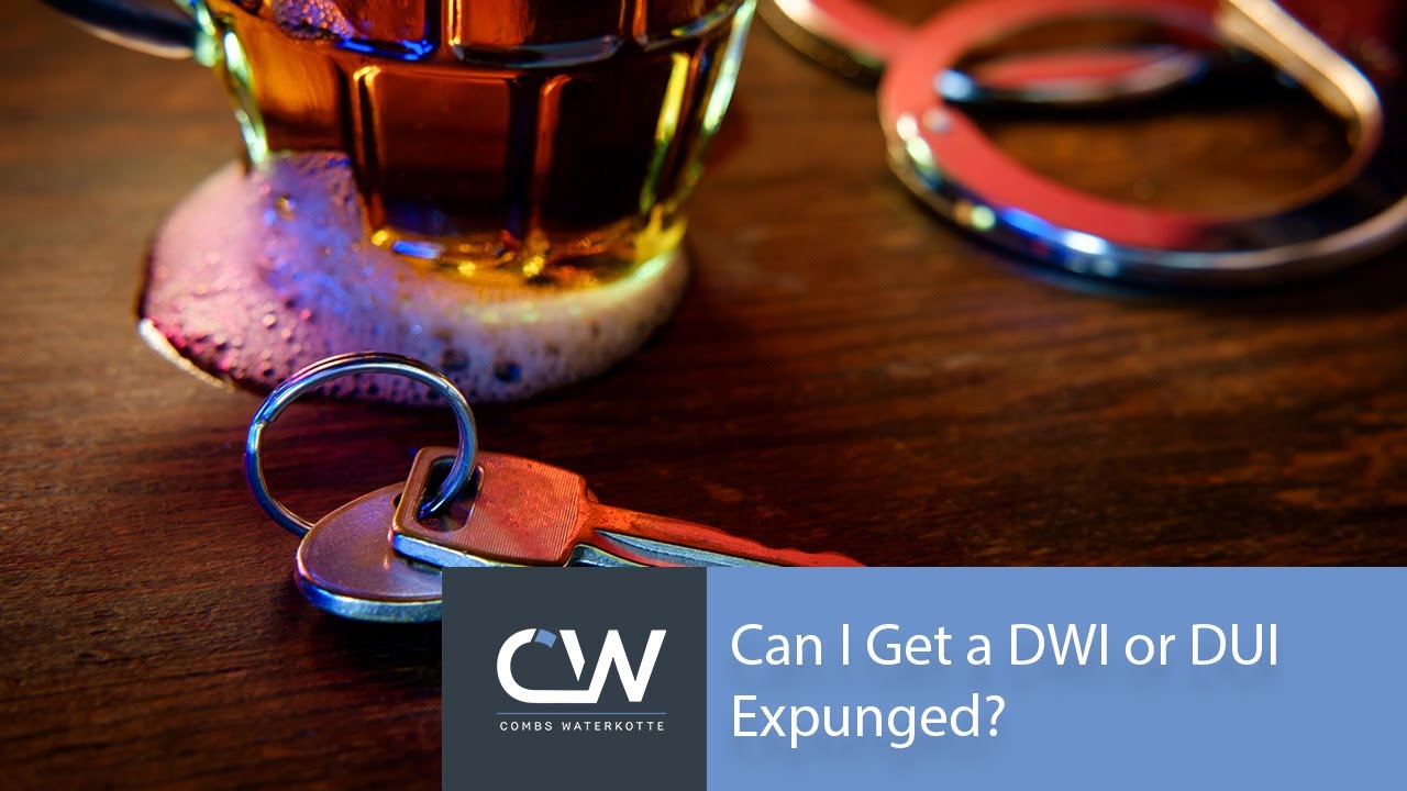 Can I Get a DWI or DUI Expunged?